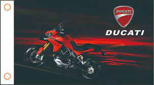 custom flag motorcycle banner ducati