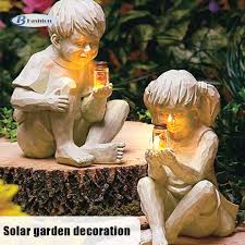 B F A Kid With Solar Fireflies Garden