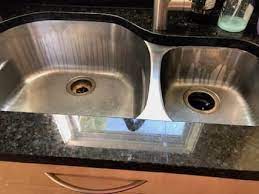 lime away damaged stainless steel sink