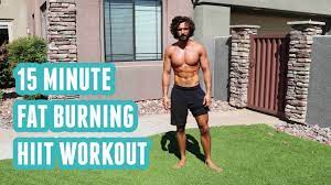 15 minute fat burning hiit workout no