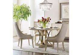 4 chairs + an oval or circle dining table; American Drew Lenox 5 Piece Round Dining Table Set With Plaza Table And Chalon Upholstered Chairs Lindy S Furniture Company Dining 5 Piece Sets