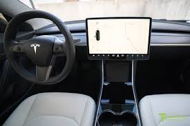 Black model 3 with white interior. Tesla Model 3 Interior Trim Kit T Sportline Tesla Model S 3 X Y Accessories
