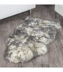 1 pelt twilight sheep fur rug single