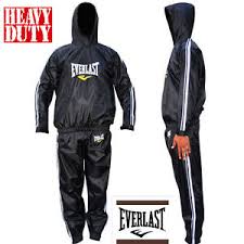Details About Everlast Heavy Duty Sweat Suit Sauna Exercise Gym Suit Fitness Weight Loss