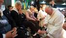 Resultado de imagem para francis wash feet of muslim