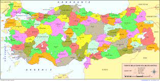 Google haritalar'da yerel işletmeleri bulun, haritaları görüntüleyin ve yol tarifleri alın. Turkiye Mulki Idare Haritasi Dilsiz Renkli Il Ve Ilce Isimleri Ile Birlikte Turkiye Haritasi