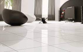designer porcelain floor tile white