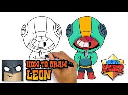 Leon is a legendary brawler who has the ability to briefly turn invisible to his enemies using his super. How To Draw Leon Brawl Stars Awesome Step By Step Tutorial Youtube Cartooning 4 Kids Drawing Tutorial Easy Drawings