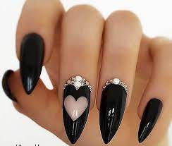 Estas uñas de acrílico tiene una elegancia sencilla y sofisticada. Unas Acrilicas Negras Para Pies Unas Acrilicas