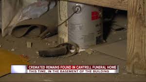 cremated remains found in cantrell funeral