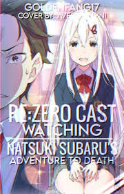 re zero cast watching natsuki subaru s