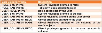 system and object privileges in oracle