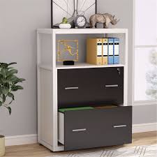 Featuring a solid top, the 2 drawers filing cabinet also. Large Modern Filing Cabinet 2 Drawers Lateral File Cabinet With Lock Overstock 30644978
