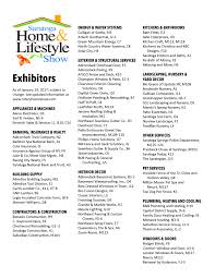 Maybe you would like to learn more about one of these? Exhibitorlist2017 Saratoga Home Lifestyle Show