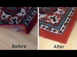 fix a rolled up corner of your carpet