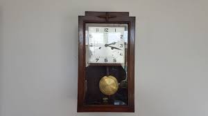 Art Deco Wall Clock Vintage Hac