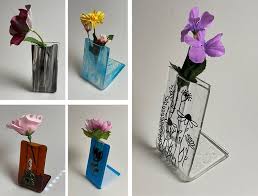 Fused Glass Pocket Vases Elegant
