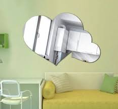 1pc Self Adhesive Mirror For Wall