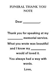 Funeral Thank You Notes Wording Free Geographics Word
