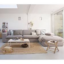 l shaped sectional with sisal area rug