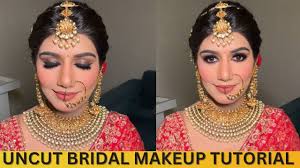 uncut glossy bridal makeup tutorial by