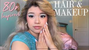 the 80s inspired hair makeup tutorial