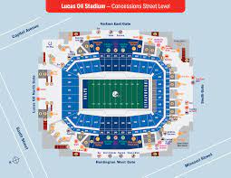 lucas oil stadium maps by level