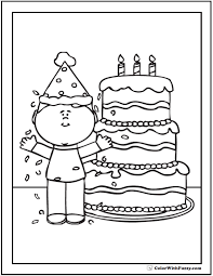 Color pictures of piñatas, birthday cakes, balloons we have simple images for younger coloring fans and advanced images for adults to enjoy. 28 Birthday Cake Coloring Pages Customizable Ad Free Pdf Printables