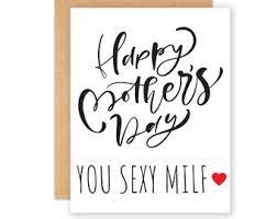 Happy Mother's Day MILF Card Funny Mother's Day Card - Etsy UK