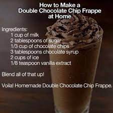 double chocolate chip frappe recipe