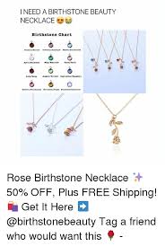 I Need A Birthstone Beauty Necklace Birthstone Chart