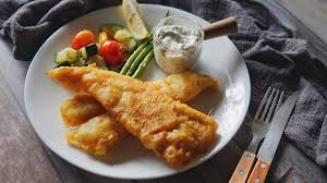 beer battered fish and chips with