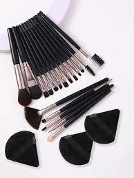 18pcs makeup brushes set 3pcs makeup