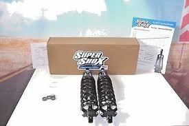 Super Shox Black Billet Rear Adjustable Shocks For Harley