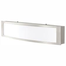 Home Decorators Collection 180 Watt Equivalent Brushed Nickel Integrated Led Vanity Light Iqp1381l 3 The Home Depot