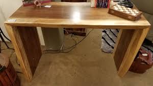 Marble is also a good option as well as granite. Natural Wood Writing Desk Sold Ballard Consignment