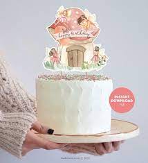 Fairy Birthday Cake Topper Enchanted