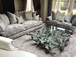 Velvet Sofa Living Room Grey Couch