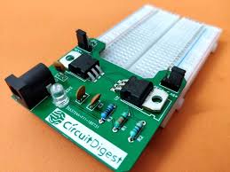diy breadboard power supply circuit on pcb