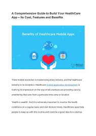 How much does it cost to build an app? A Comprehensive Guide To Build Your Healthcare App Its Cost Features And Benefits By Aditya Kumar Issuu