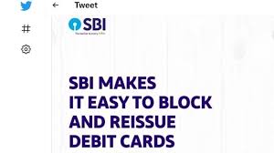 how to block your sbi debit card