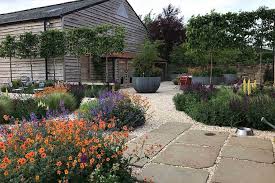 farm courtyard garden in the