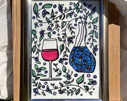 wine print tablecloth