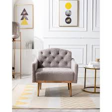 Grey Leisure Single Sofa Accent Chair