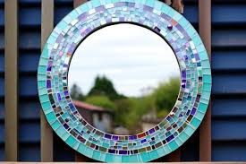 Handcrafted Mosaic Mirror With Recycled