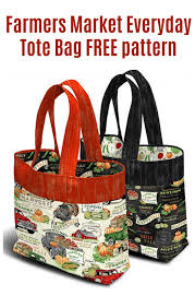 everyday tote bag free sewing pattern