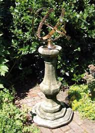 Grand Armillary Stone Garden Sundial