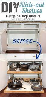 how to make simple easy sliding shelves