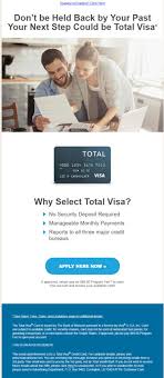 $300 credit limit (subject to available credit). New Assets Total Visa Unsecured Credit Card