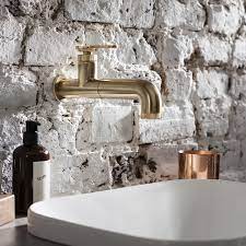 crosswater union brushed brass wall
